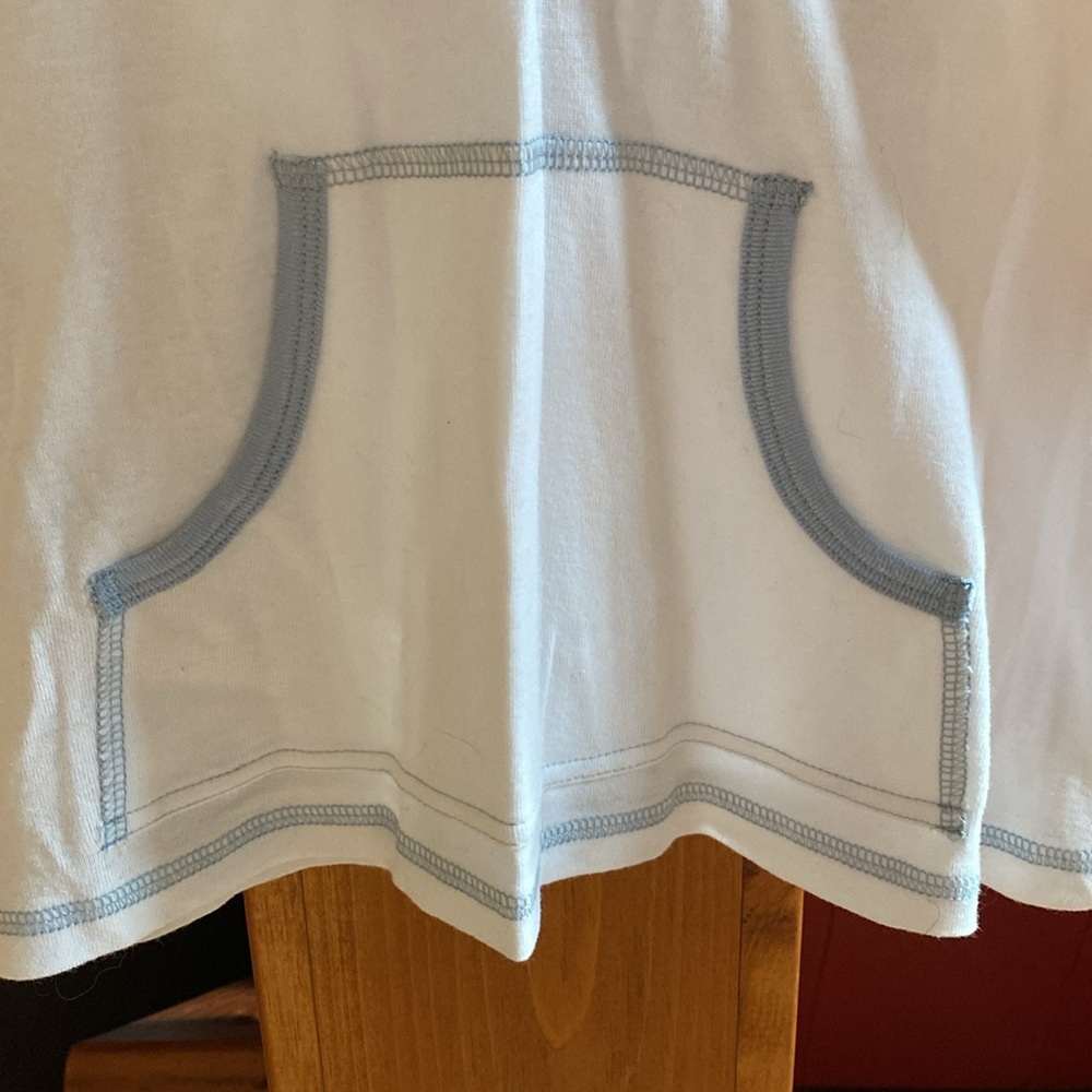 Guess Jeans Long-Sleeve Hooded Shirt in White, size L - Picture 2 of 5